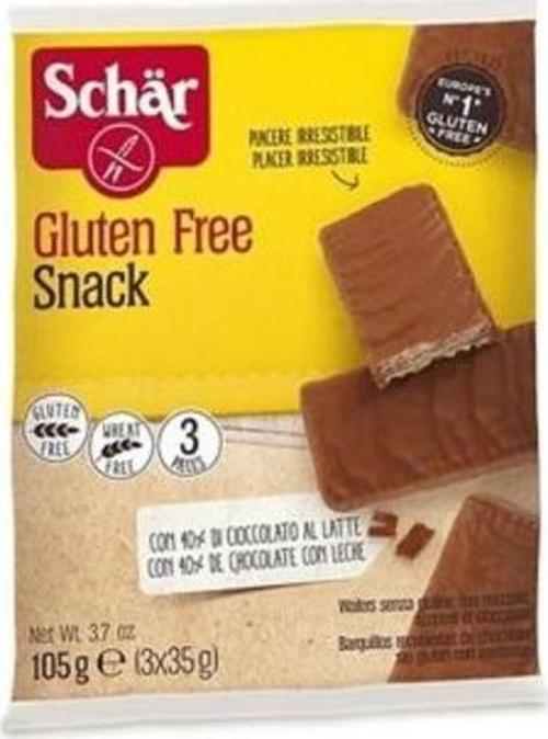 Glutensiz Çikolata Kaplı Fındıklı Gofret 105 Gr.