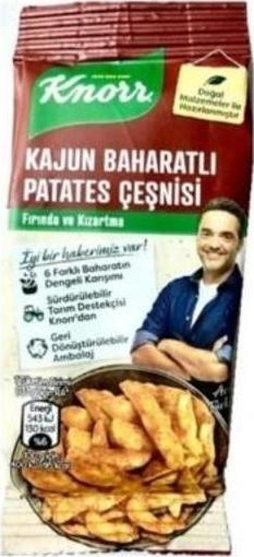 Kajun Baharatlı Patates Çeşnisi 60 Gr. (24'lü)