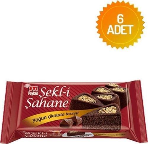 Paykek Şekli Şahane Çikolatalı Fındıklı (6 Adet)