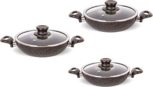 G5001 6 Parça Granit Omlet Set Siyah