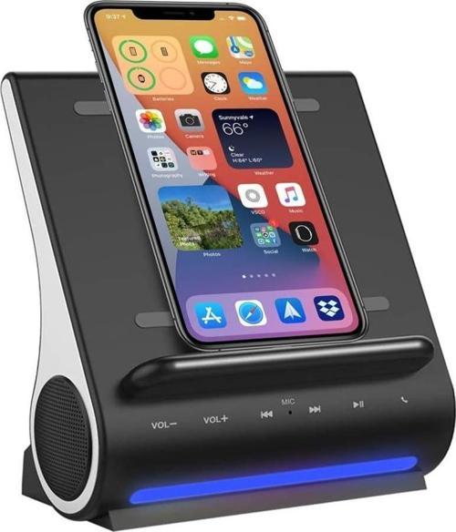 Hızlı Şarjlı Kablosuz Şarj Cihazı, Bluetooth Premium Hoparlörler