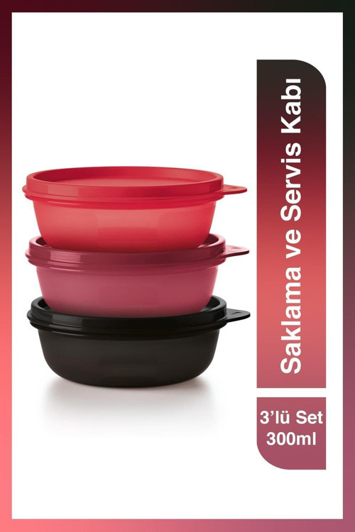 Saklama Ve Servis Kabı 3'lü Set 300 ml
