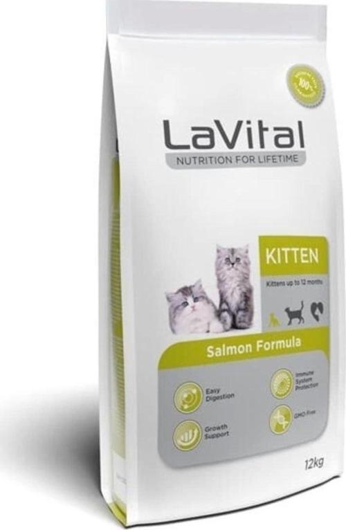 LaVital Kitten Somonlu Yavru Kedi Maması 12 Kg