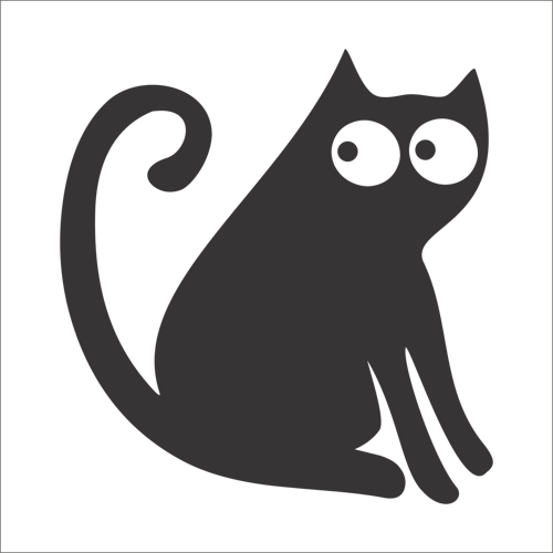 KEDİ FOLYO STİCKER 130cm Uzunluk