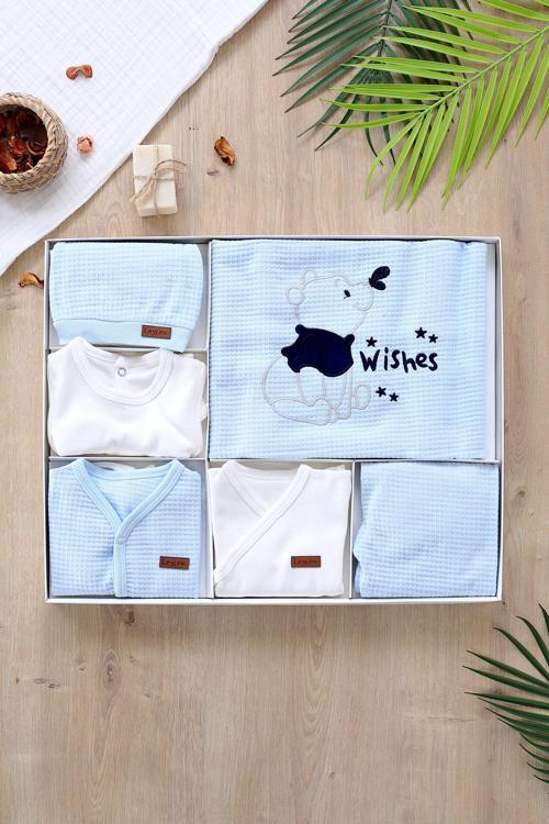 Erkek Bebebek Yenidoğan Mavi 10 Lu Hastane Çıkışı STL6571