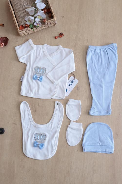 Erkek Bebek 5 Li Hastane Çıkışı Seti STL6419
