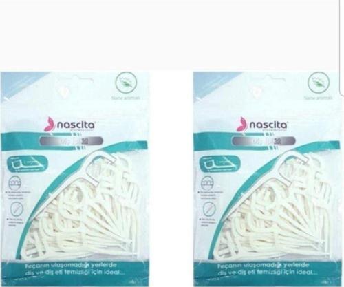Nane Aromalı Çift Taraflı Kürdanlı Diş İpi 50'Li X 2 Paket