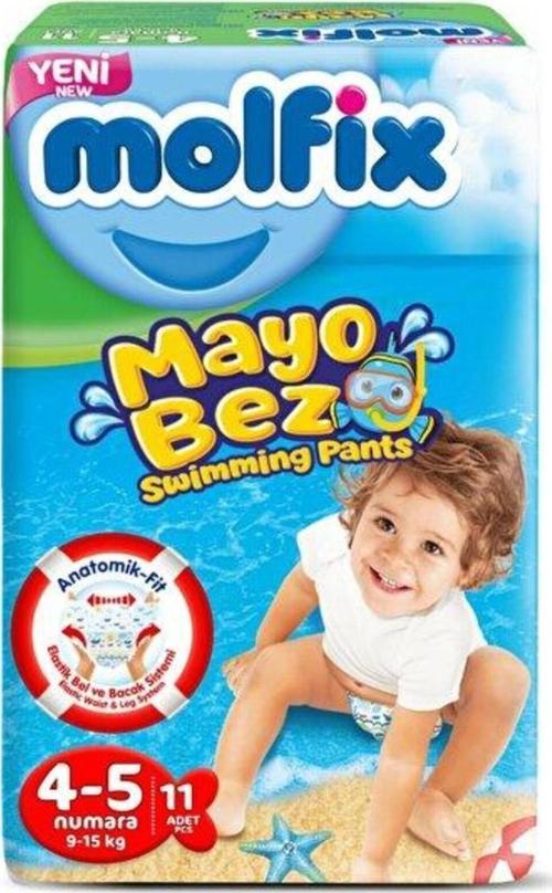 Mayo Bebek Bezi Swimming Pants 4 - 5 Beden 11 Adet 9 - 15 Kg