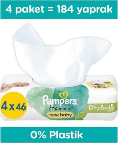 Baby Pampers Aqua Yenidoğan Islak Mendil 4X46'Lı
