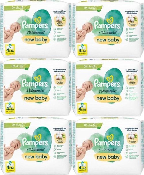 Pampers Harmonie Islak Havlu Mendil Aqua Pure Yeni Doğan - New Baby (24 Lü Set) (1104 Yaprak)