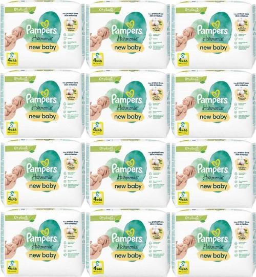 Pampers Harmonie Islak Havlu Mendil Aqua Pure Yeni Doğan - New Baby (48 Li Set) (2208 Yaprak)