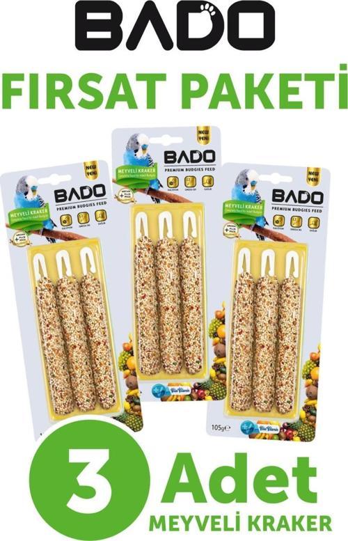 Muhabbet Kuş Krakeri Meyveli 105GR 3Lü