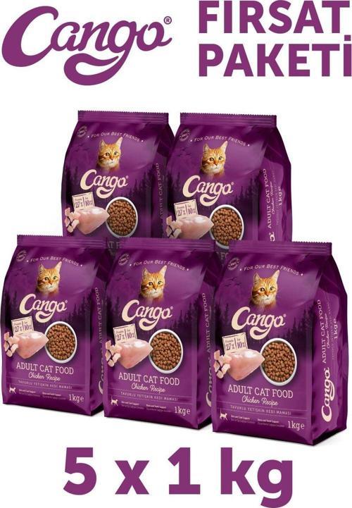 Yetişkin Kedi Maması Tavuk Etli 1 Kg 5'li