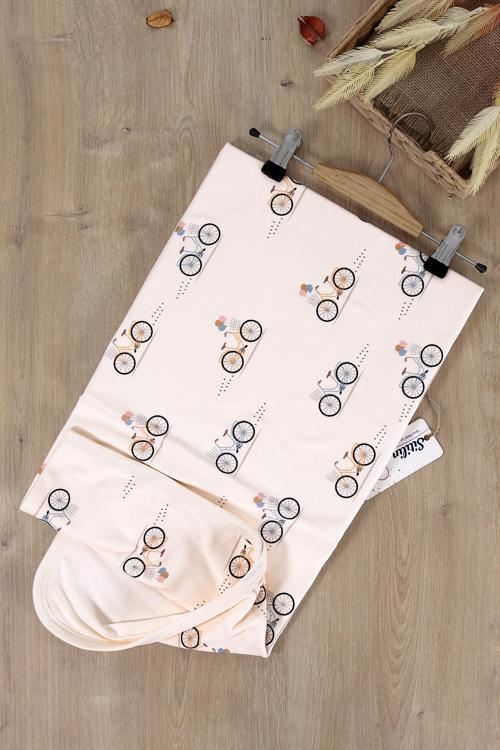 Kız Erkek Bebek Çift Katlı Natural Penye Battaniye STL6614