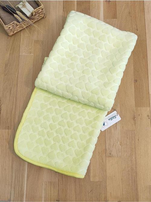 Peluş Kalp Bebek Battaniyesi STL5051