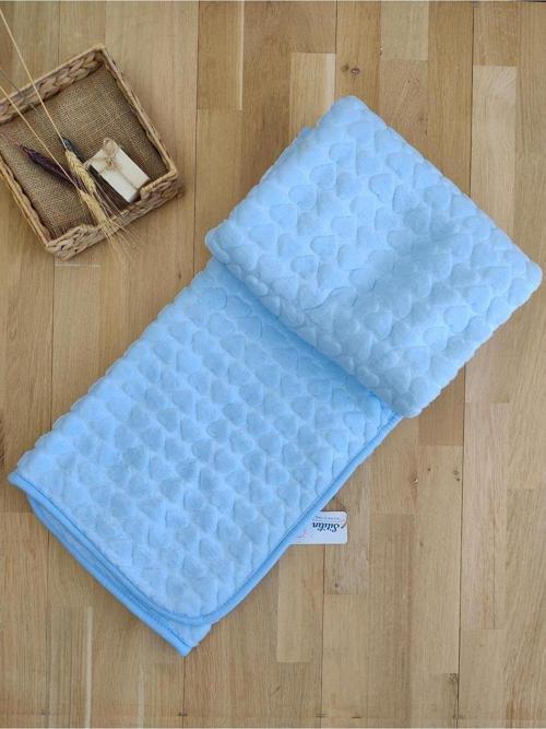 Peluş Kalp Bebek Battaniyesi STL5052