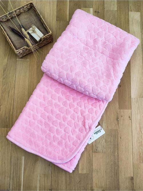Peluş Kalp Bebek Battaniyesi STL5055
