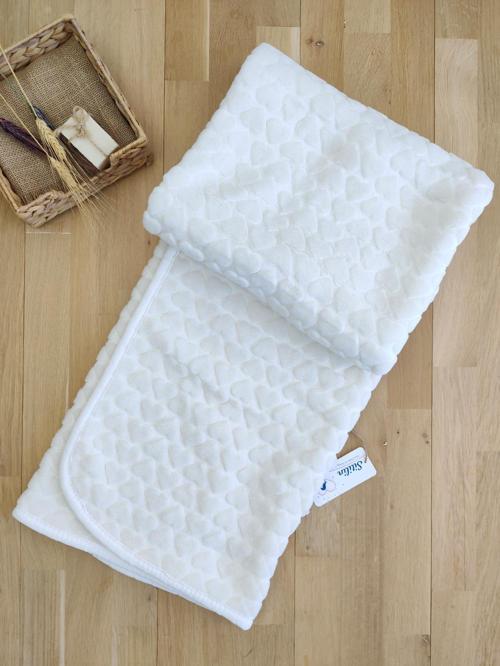 Peluş Kalp Bebek Battaniyesi STL5050