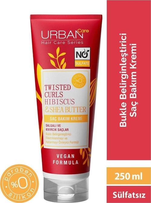 Hibiscus&Shea Butter Kıvırcık Ve Dalgalı Saçlara Özel Saç Kremi - Sülfatsız - 250Ml - Vegan