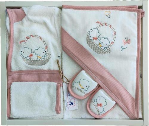 Kız Bebek Bornoz Takımı  Havlu Seti STL5125
