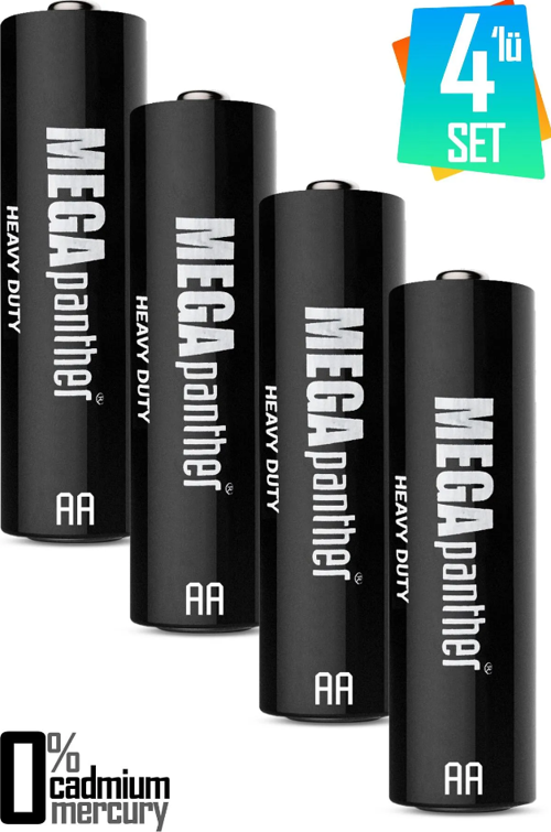 Kalın Kalem Pil Saat Pili Zn-C 1.5V 4lü AA R6