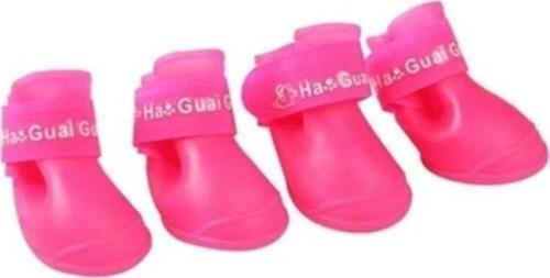 Silikon Kedi Köpek Ayakkabısı Pembe