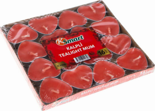 Tealight Mum Kırmızı 16 Adet