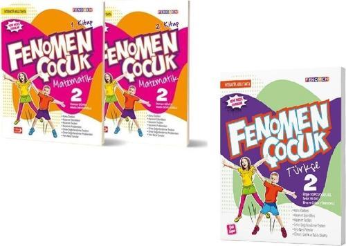 Fenomen Çocuk 2024 2. Sınıf Türkçe + Matematik 1. Ve 2. Kitap Seti 3 Kitap
