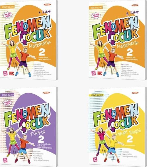 Fenomen Çocuk 2024 2. Sınıf Türkçe Matematik Hayat Bilgisi Seti 4 Kitap