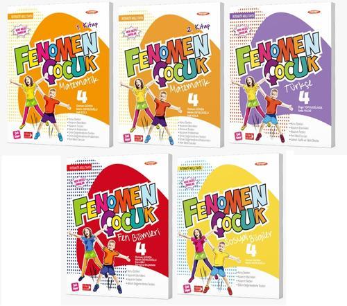 Fenomen Çocuk 2024 4. Sınıf Türkçe Matematik Fen Sosyal Seti 5 Kitap