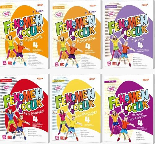 Fenomen Çocuk 2024 4. Sınıf Türkçe Matematik Fen Soyal Haftalık Ödev Seti 6 Kitap