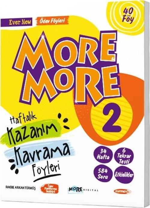 Kurmay Elt 2024 2. Sınıf More & More Kazanım Kavrama Föyleri