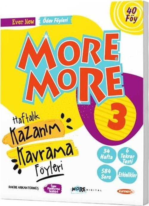 Kurmay Elt 2024 3. Sınıf More & More Kazanım Kavrama Föyleri