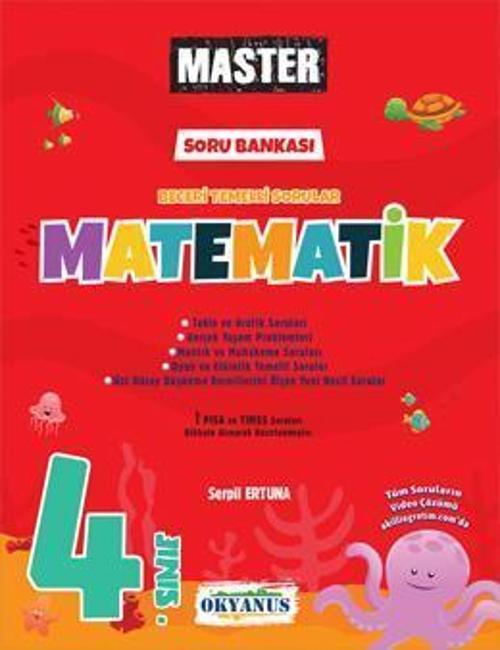 Okyanus Yayınları 4. Sınıf Matematik Master Soru Bankası 2023