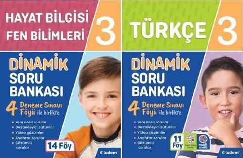 Tudem 3. Sınıf Hayat Bilgisi Fen Bilimleri + Türkçe 3 Boyut Set 2 Kitap 2023