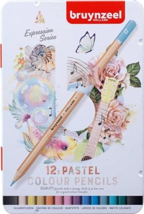 Expression Colour Kuru Boya Kalemi 12 Renk Pastel Tonlar