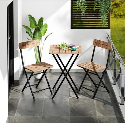 Bahçe Masa Sandalye Bistro Takım Çam 1392
