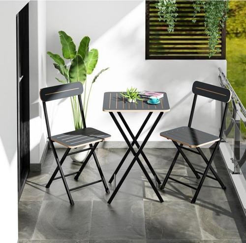Bahçe Masa Sandalye Bistro Takım Füme 1394