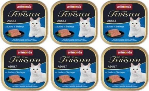 6 Adet Animonda Kedi 100G Somon Karides Yaş Mama Konserve