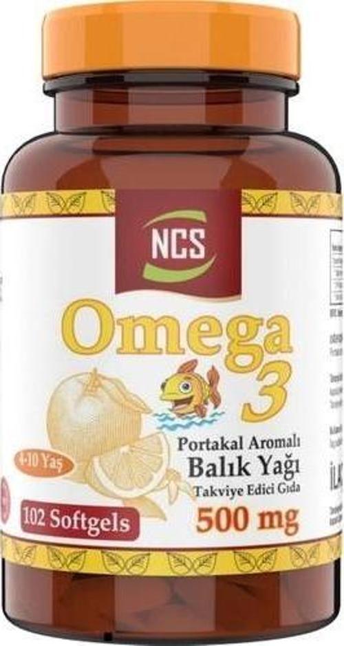 Omega 3 Portakal Aromalı Çocuklar Için Balık Yağı 102 Softgel