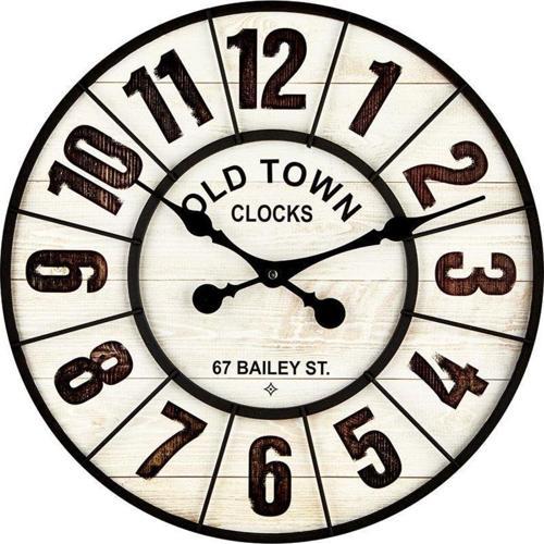 Aypaş Galaxy Old Town Serisi DM50-1 Sessiz Akar Duvar Saati 50 cm