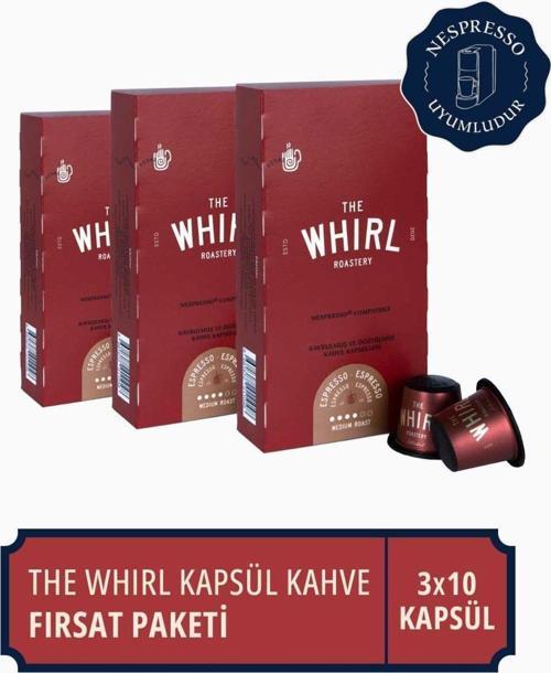 Espresso Medium Kapsül Kahve 3'lü Fırsat Paketi 30 Kapsül