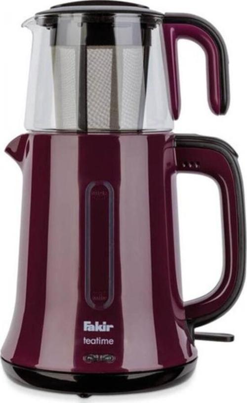 Teatime 2 İn 1 Mor 1650 W Cam Demlikli Çay Makinesi