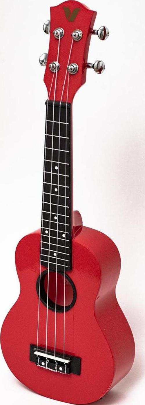 UK110 Krom Burgu Kırmızı Soprano Ukulele