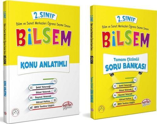 Editör Yayınları 2.Sınıf Bilsem Konu ve Soru Bankası Seti 2 Kitap