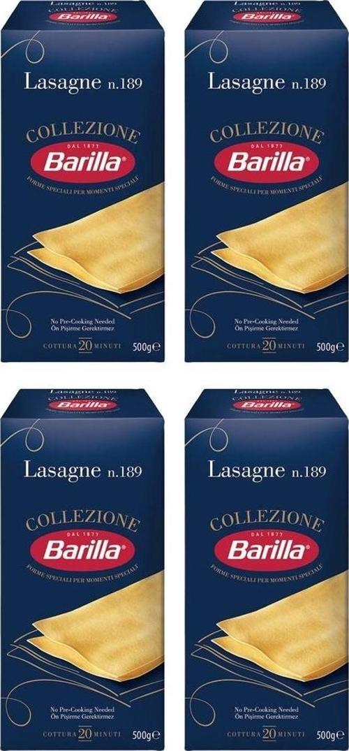 Lazanya / Lasagne n.189 Sade Makarna 500 Gr. x 4 Adet