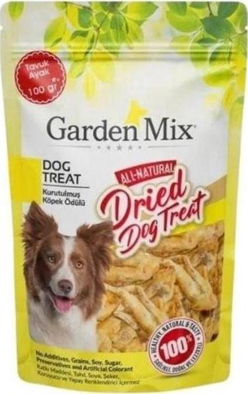 Gardenmix Kurutulmuş Tavuk Ayak Köpek Ödül Maması 100 Gr