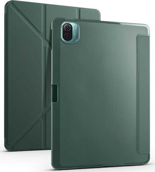 Xiaomi Mi Pad 5 Yatay ve Dikey Standlı Uyku Modlu Kalemlikli Trifold Arkası Silikon Kılıf