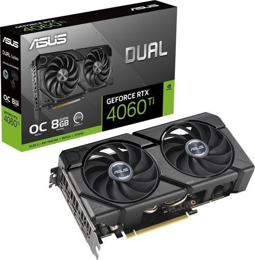 RTX 4060 TI Dual OC DUAL-RTX4060TI-O8G 128 Bit GDDR6 8 GB Ekran Kartı