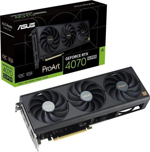 GeForce RTX 4070 SUPER ProArt OC 12GB GDDR6X 192Bit HDMI/DP Ekran Kartı